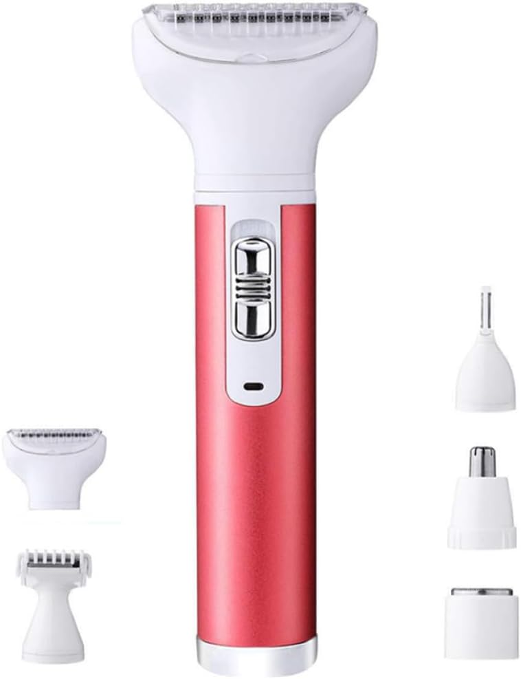 Unomor USB Rechargeable Women’s Hair Removal Device 5-in-1 Body Depilator with Eyebrow and Nose Trimmer, Unomor USB Rechargeable Women’s Hair Removal Device 5-in-1 Body Depilator with Eyebrow and Nose Trimmer,