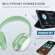 T-fun NC35 Hybrid Kopfhörer mit Aktiver Geräuschunterdrückung,Kabellose Over-Ear mit Räumlichem Klang,Transparenzmodus,Bluetooth 5.3,EQ über App,55 Stunden Spielzeit für Reisen/Arbeit