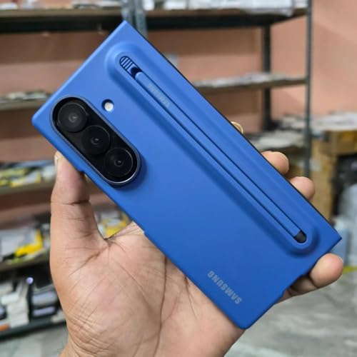 Image of Magnetic Original for Samsung Galaxy Z Fold 7 Case /Cover with S Pen | 360 Full Protection Cover | Slim Matte Hard Back Case | Premium Shockproof Design Durable, Ultraslim (Blue)