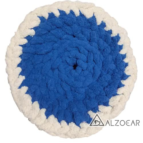 Chenille Chunky Yarn Arm Knitting Thick Bulky Diy For Knit Blanket Cushion Bed Sofa Home Decor (Denim Blue, 250G/0.55 Lb, 24 Yards) #TOP5