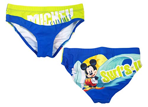 46144 - Costume Mare Slip Topolino Bambino Varie Taglie e Colori (Blu, 6 Anni)