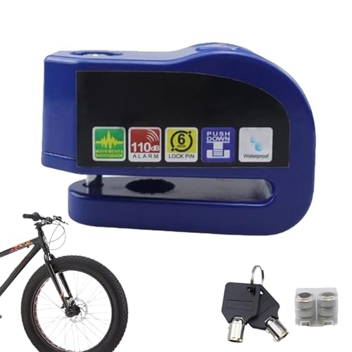 Bloc Disque Avec Alarme - Bloc De Frein À Disque Avec Alarme, Bloc De Disque Avec Roue De Sécurité | Bloc De Frein À Disque D'alarme De Vélo À Disque, Blocage De Frein À Disque Antivol Pour Vélo