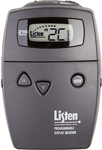Récepteur RF portable 216 MHz à écran LCD pour simplifier l'écoute assistée multi-canal