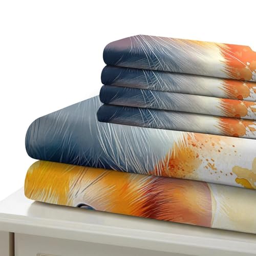 Housse de couette hamster hypoallergénique parure lit microfibre douce