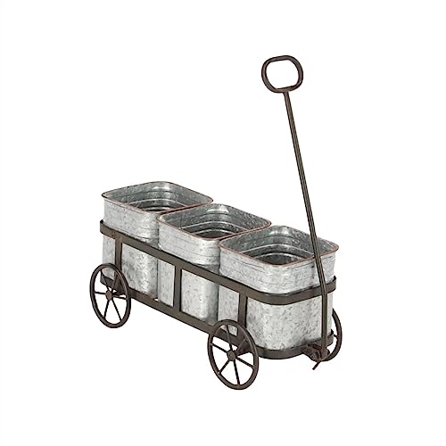 3. Adatto for uso interno ed esterno. Il limite massimo di peso è di 5 libbre. La fioriera non ha fori di drenaggio, ma non è impermeabile all'acqua. Questo è un singolo vaso for piante in argento.