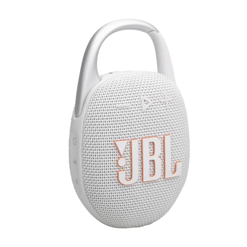 JBL Clip 5 in Grau – Tragbare Bluetooth-Lautsprecher-Box mit JBL Pro Sound, tiefem Bass und Playtime-Boost-Funktion – Wasserfest und staubfest – 12 h Laufzeit