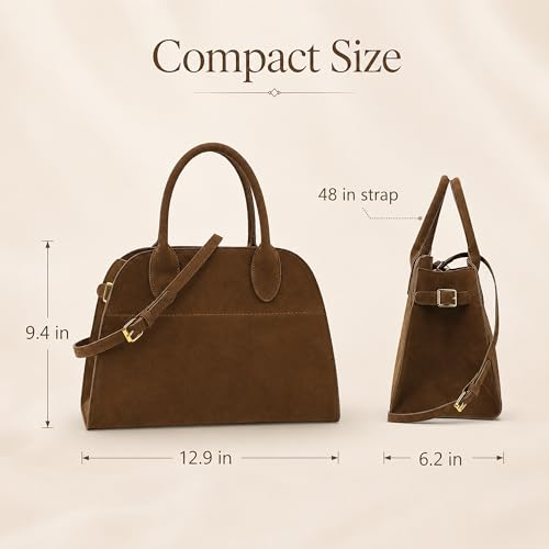 Bolso Tote Grande de Gamuza para Mujer miniatura 3