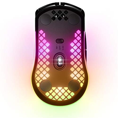 Image of SteelSeries Aerox 3 Wireless - Super Light Gaming Mouse - 18,000 CPI TrueMove Air Optical Sensor - Ultra-lightweight Water Resistant Design - 200 Hour Battery Life
