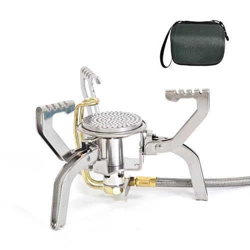 RAAKIMO バーナー カセットコンロ カセットフー ガスバーナー コンロ カセットガス 簡易コンロ アウトドア ポータブル ガスコンロ 小型 倒置燃焼可能 ガスストーブ キャンプストーブ 耐風 調整可能な火力 コンパクト ワンピースカセットカード磁気ス