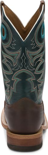 Image of Justin Drennan 11 inch Western Boot for Men, Premium Leather, Cushioned Insole, Durable Outsole