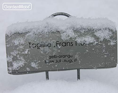 Gardenmate 50-Pack Weatherproof Large Zinc Metal Plant Labels, Height 11.5", Label Area 3 1/2 X 1 1/4" #TOP4