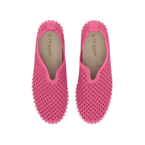 Image of Ilse Jacobsen HORNBAEK Women's Tulip 3373 Platform | Slip-On | Low-Top. (Rose Violet, 11)
