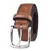 Tommy Hilfiger Men's Casual Belt, brown logo, 34