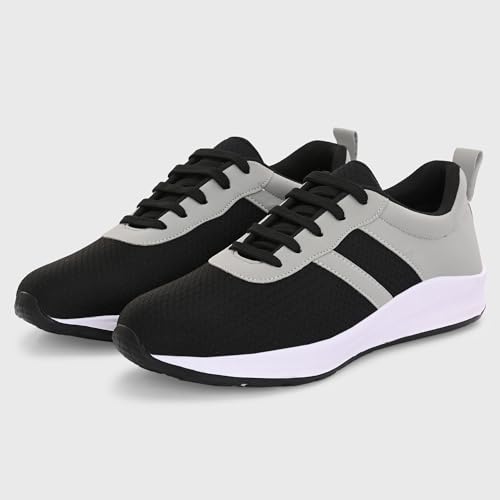 Image of Centrino Urban Sneakers for Man | Shoes for Men Stylish | Casual Lightweight Lace-Up Canvas Walking Shoes | Cushioned Insole | Breathable Comfortable Anti-Skid Sole | Trendy Mens Shoes for City Walks (6823)