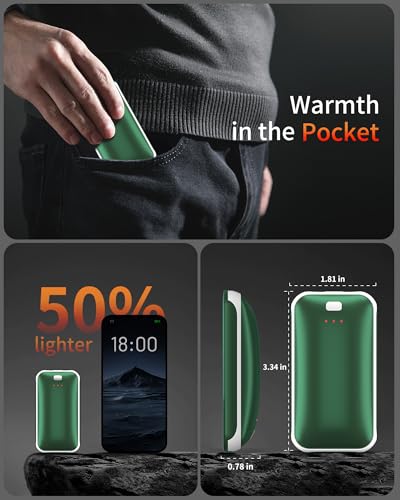Hand Warmers Rechargeable, Electric Hand Warmer, Portable Pocket Heater USB Handwarmers