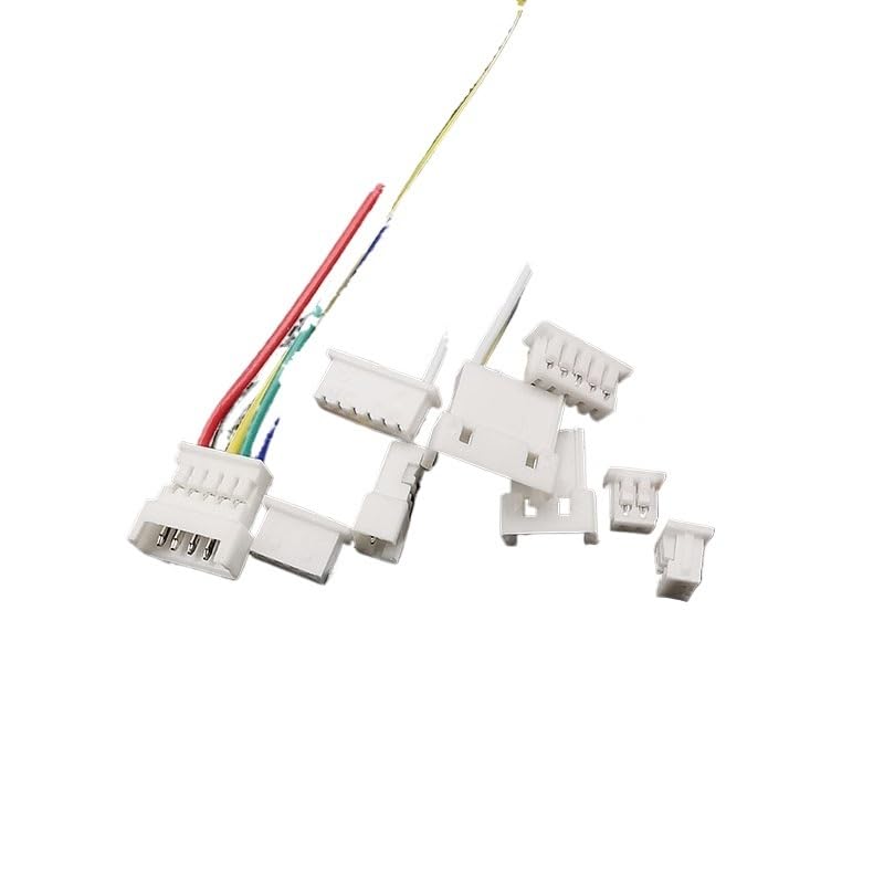 Lot de 5/10 paires de connecteurs de fils mâles femelles 1,25 mm 2P/3/4/5/6 broches J+ST JA-CK Longueur 10 cm (5 paires, 2 broches)