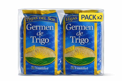 Pack 2x Germen de Trigo Hijas delSol Ynsa diet 400 g | 2 Bolsas de 400 g (Total 800 g) | Germen de Trigo Natural | Ideal para Yogur, Cereales y Recetas