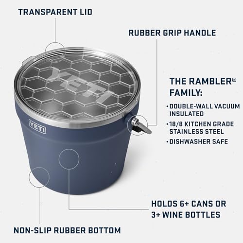 Image of YETI Beverage /Ice Bucket, Holds 6 Longnecks or 3 Bottles of Wine