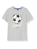 Wende-pailletten s.Oliver Junior Jungen T-Shirt, 9400 Grey Melange, 128/134/REG