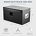 GarveeLife Heavy Duty Steel Truck Bed Tool Box – Weatherproof & Lockable Storage with Dual Gas-Shock Lids, Drill-Proof Security, Global Fit for Pickup, Trailer, RV – Secure Truck Bed Toolbox