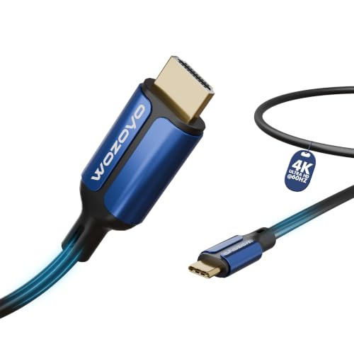 Image of Type-C to HDMI 2.0 Cable 4K@60Hz Ultra HD, 1 Meter, 18Gbps High-Speed Transfer, Pure Copper & 24K Gold-Plated Male to Male Connectors, Compatible with TV, Laptop, Type-C Smartphone, Projector