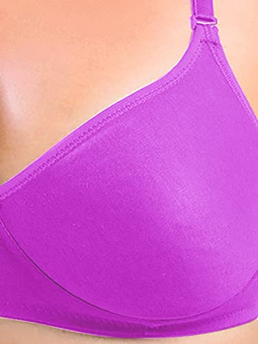Image of SONARI Women's Non-Padded T-Shirt Bra | Wire-Free, Medium Coverage, Comfortable Polyester-Cotton Blend Fabric | Adjustable Straps, Ideal for Sports Catwalk