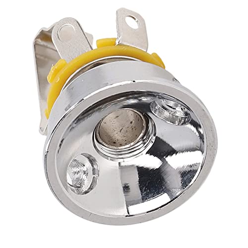 Placa de jack eletrosoquete de guitarra, fácil de operar, placa de jack de guitarra elétrica durável