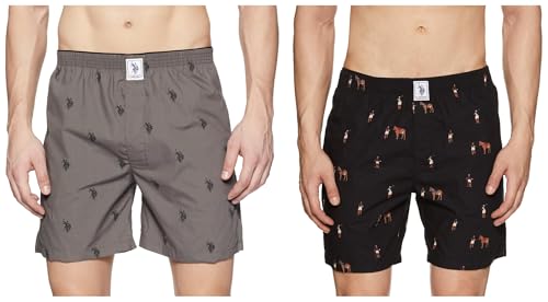 Image of U.S. Polo ASSN. Men's Cotton Boxers (Pack of 2)