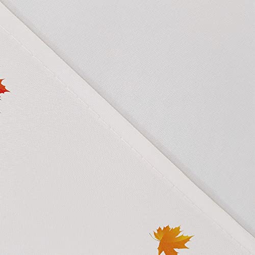 Jawo Romantic Fall Shower Curtain, Autumn Harvest Pumpkin Gnomes Falling Maple Tree Leaves Thanksgiving Farmhouse Bathroom Shower Curtains Set With Hooks, 69X70 Inches #TOP6