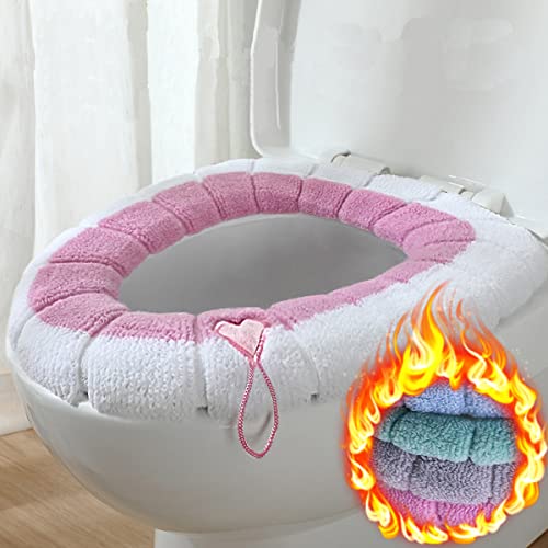 Canzoon wc sitzbezüge 5pcs Toilettensitzbezug wc sitzwärmer universal Waschbares Toilettensitzkissen für Wohnkultur Closestool Mat Seat Case Toilettendeckelbezug Zubehör toilettensitz pad warmes wc – Bild 6