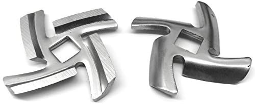 Two New Sharp Cutting Blade Knife for Villaware 5265-05 Meat Grinder