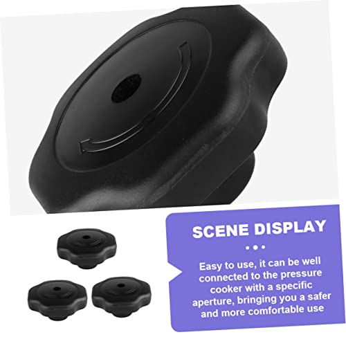 Zerodeko 4 piezas perillas para olla a presión, resistentes al calor, seguras, para tapa de olla a presión, reemplazo miniatura 2