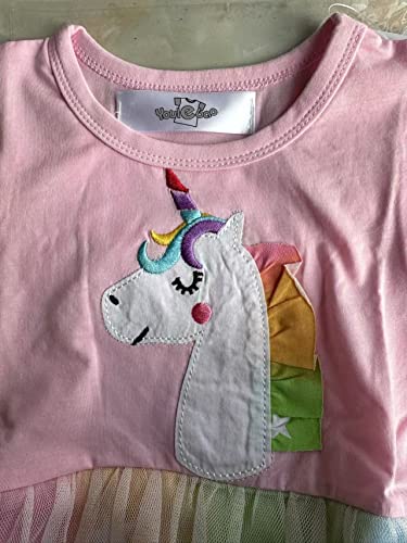 Youlebao Toddler Girls Summer Dress Short Sleeve Tutu Dress for 2-7 Years3
