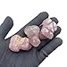 Sunshcat Natural Rose Quartz Frog Hand Carved Pocket Animal Room Decor Gemstone,1.5 Inches Crystals and Healing Stone Figurines ﻿