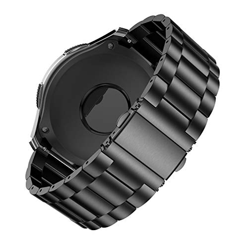 Correa metálica negra compatible con Galaxy Watch 46mm miniatura 4