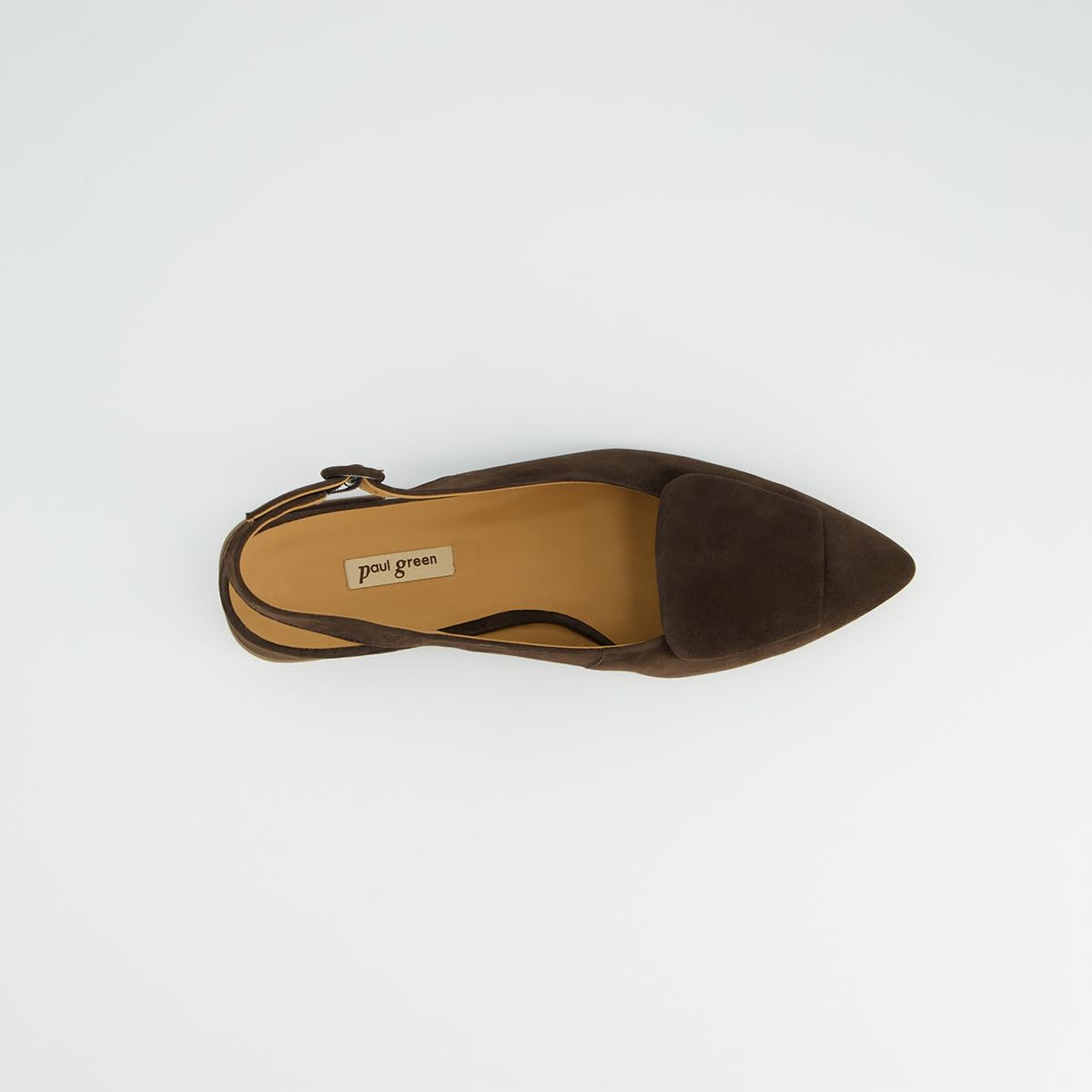 Paul Green Damen - Peeptoes & Slingpumps 6090-089 in braun Rauleder
