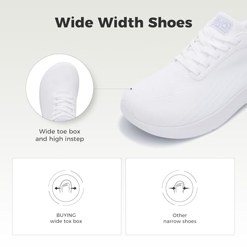 Wide Toe Box Mens Slip On Walking Shoes with Arch Support Casual Dress Shoes Fashion Tennis Sneaker for Business Work Ourdoors Size 7-122