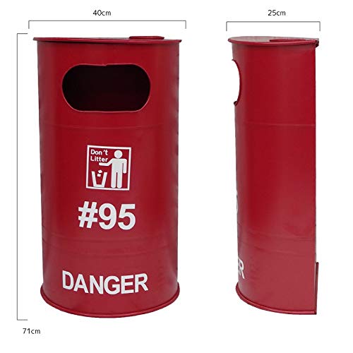 Amazon｜【WNJAPAN】アメリカンレトロ ドラム缶型 ゴミ箱 半円
