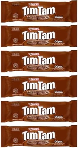 Tim Tam Arnotts Cookies - 6 Pack - Australian Original Chocolate Cookies - 66 Total Cookies