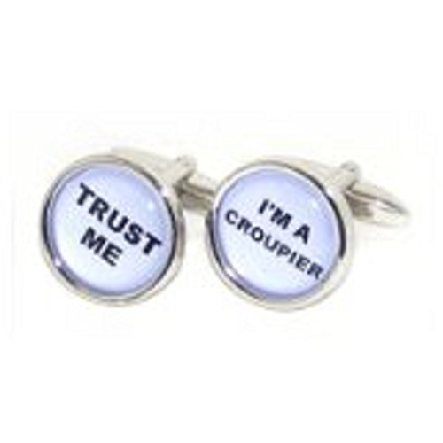 Mancuernillas Trust Me I'm A Croupier para hombre