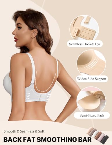 Image of Avidlove Wireless Bras for Women Comfort Seamless Bra Smooth Bralette Everyday Sleep Jelly Bras Regular and Plus