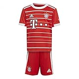 Adidas, FCB H Mini, Fußballausstattung., Oben: Roter Unterseite: Rot, 2-3A, Unisex-Kind