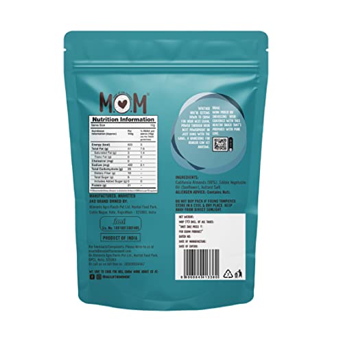 Image of MOM - Meal of the Moment, Roasted & Salted Almonds, 46g / 48g (Pack of 4) - Rich source of fiber | High in Protein | Smart Snack | Dry Fruit