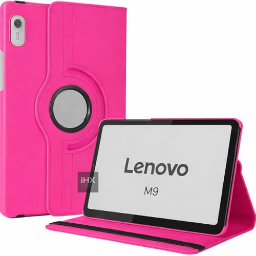 Capa Case Giratória Premium para Tablet Lenovo M9 de 9 Polegadas Magnética Executiva Proteção Completa (ROSA PINK)