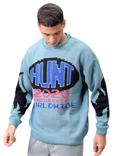 Pull surdimensionné col rond homme idéal pour un style urbain décontracté