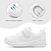 nerteo Kids Sneakers Toddler Boys/Girls Cheer Shoes Tennis Fashion Sneakers All White Size 11 M US Little Kid