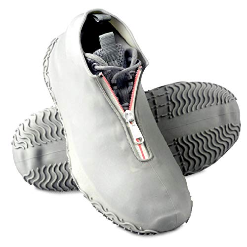 Lady of Luck Silicone Couvre-Chaussures, Étanche Couverture De Chaussures Pliable Réutilisable Imperméable Protection Complète Couvre (Gris-l) Cover