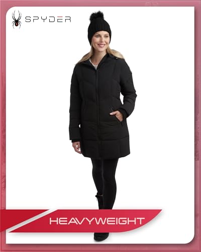 Spyder Women's Puffer Jacket - Cozy Hooded Long Puffer Jackets for Women with Hand Pockets - Soft Stretch Bubble Jacket S-XL3