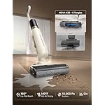 Mova K30 Wet Dry Vacuum Cleaner, 180° Lie-Flat Reach Smart Vacuum Mop, 140°F Hot Air Drying, 0in Dual-Edge Cleaning, Powerful 18000Pa Suction Floor Cleaner for Hard Floors Pet Hair - Image 3