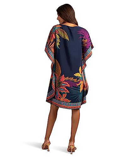 Image of Trina Turk Womens Printed Silk CaftanDress